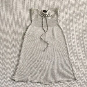 Black Label Silver Sweater Dress - Small